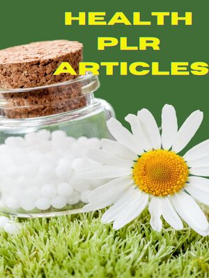 cover image of Health PLR Articles